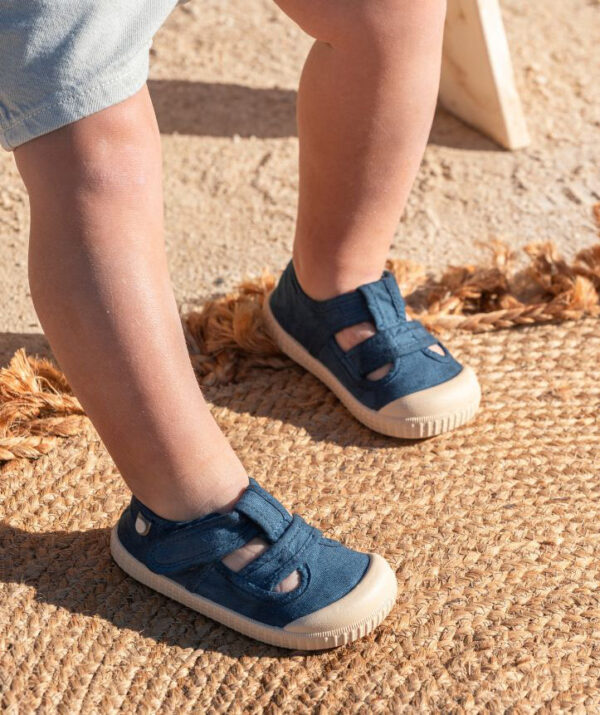 Sandalias de lona BERRI BRF de color azul marino de Igor - Imagen 5