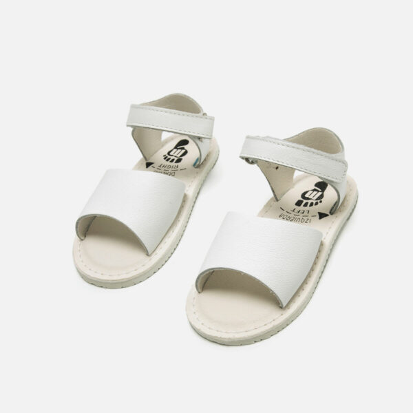 Sandalias de Piel Respetuosas Mustang  Napa Blanco - Imagen 3