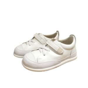 Zapato respetuoso blanco de piel de Piruflex