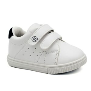 Deportivas blancas azules de dos velcros de Bubble Kids