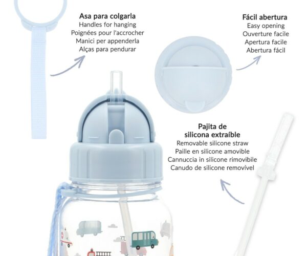 Botella Plástico City Cars Tutete - Imagen 4