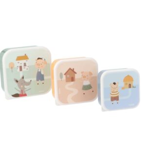 Cajas de Almuerzo de los Tres Cerditos Tutete