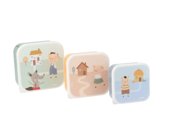 Cajas de Almuerzo de los Tres Cerditos Tutete