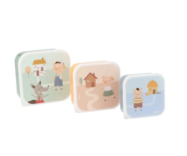Cajas de Almuerzo de los Tres Cerditos Tutete