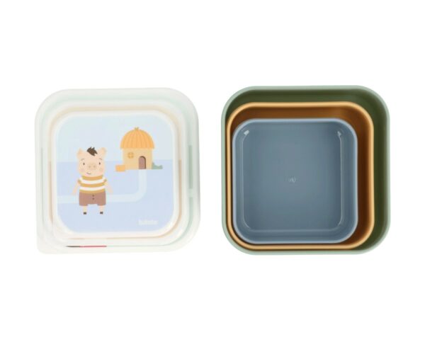 3 Cajas Almuerzo The Three Little Pigs  Tutete - Imagen 2