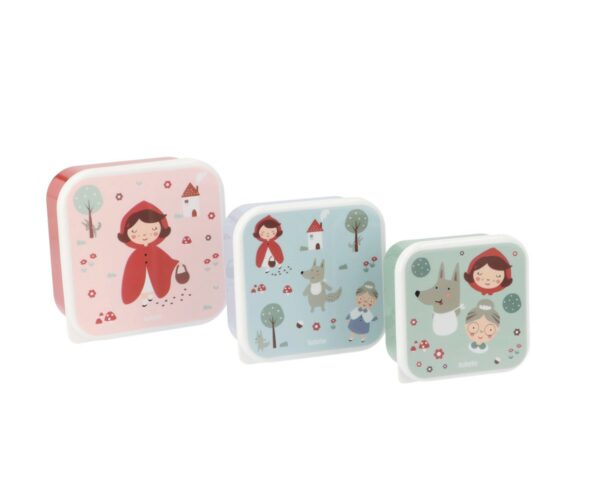3 Cajas Almuerzo Little Red  Tutete