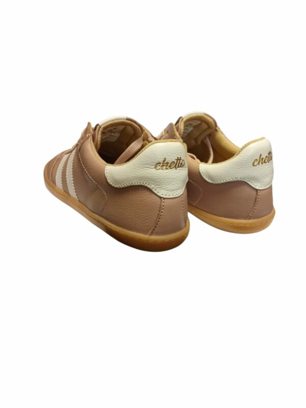 Zapatilla Barefoot de Piel Rosa con Cierre Cremallera Chetto - Imagen 3