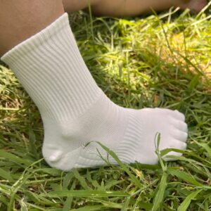 Calcetines Blanco Roto Altos de compresión