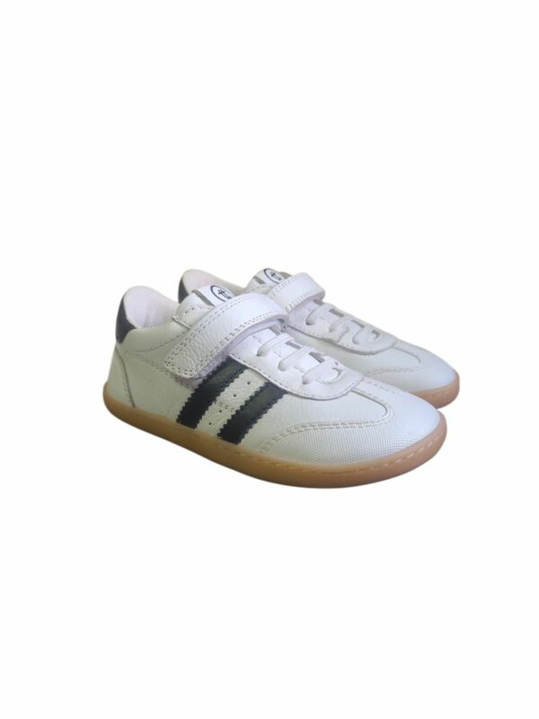 Zapatilla Deportiva Bebé Barefoot de Piel Blanca Chetto - Imagen 3