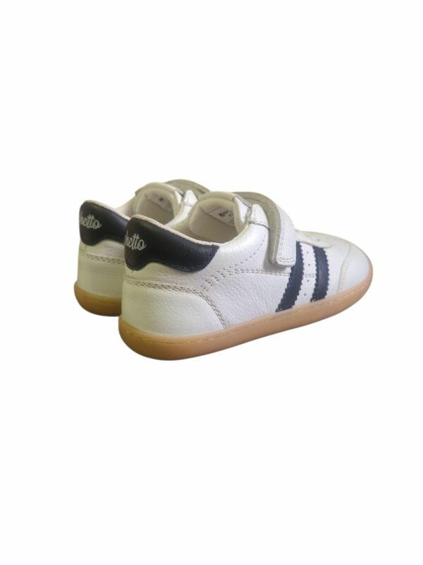 Zapatilla Deportiva Bebé Barefoot de Piel Blanca Chetto - Imagen 4